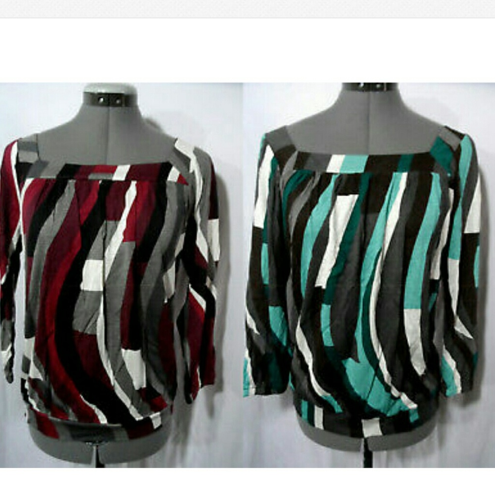 Nwt AMERICAN RAG CIE Tahoe Tops S M Mint Green or Burgundy Color block City wear